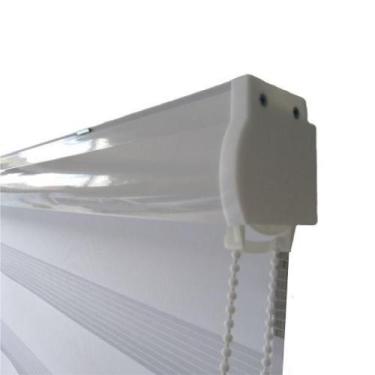 Imagem de Persiana Rolo Duplo Bandô Sunny Branca 220 L X 220 A Cortina - Top Fle