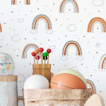 Imagem de Papel de Parede Adesivo Infantil Unicornios N016034 0,58x3M - Adesivo 