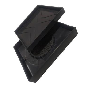 Imagem de Ralo Oculto 15x15 Invisivel Para Piso Porcelanato Preto