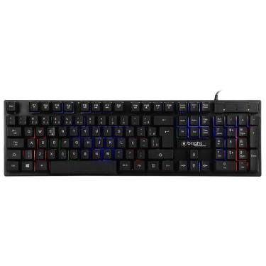 Imagem de Combo Gamer Bright 0542, Teclado LED, Mouse 2400DPI, Mousepad