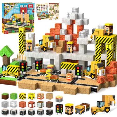 Imagem de Blocos de construção magnéticos ToyUnited 100PCS para crianças de 3 a 