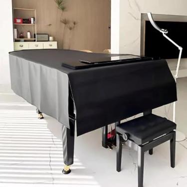 Imagem de Capa De Piano De Cauda Premium à Prova De Poeira Capa De Piano De Cauda De Bebê Capa De Piano De Cauda De Couro Macio Capa De Banco Opcional, B, 200cm/79in