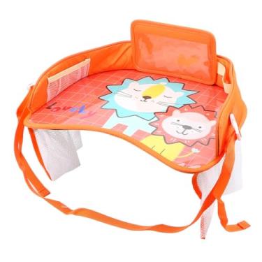 Imagem de Mesa de Atividades Infantil para Carro com Suporte para Celular – Bandeja Portátil para Cadeirinha com Bolsos Laterais (Cor 3)