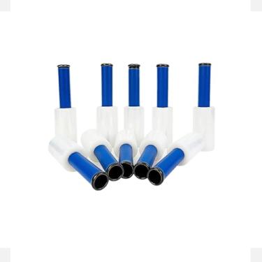 Imagem de KIT 10 ROLOS DE FILME STRETCH 100MM VOLANTE COM CABO GIRATORIO