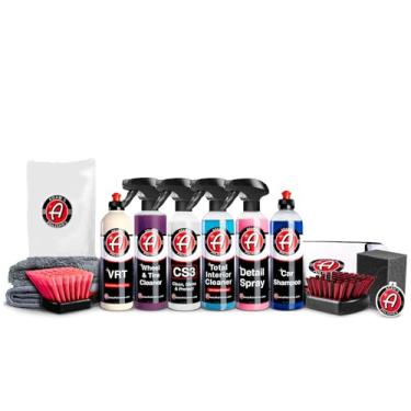 Imagem de Adam's Polishes Kit de Limpeza de Carro Adam'S Arsenal Builder(12 Itens) - Nosso Kit de Detalhamento de Carro de Melhor Valor | Sabão para Carros, Limpador de Rodas e Pneus, Limpador Total de Interior