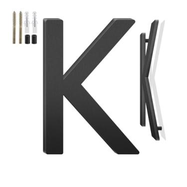 Imagem de Números de casa flutuantes de 10 cm e letras de metal para placas externas, números de casa para fora, letras de endereço de alumínio e números para porta, caixa de correio, jardim, perfeito para casa