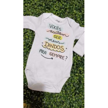 Imagem de Boddy convite padrinhos - BABY CHARME