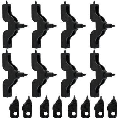 Imagem de TAODAN 16 peças perfurador de tubo de irrigação por gotejamento de plástico preto 3-4 mm de diâmetro irrigador irrigador jardim PE acessórios de tubos ferramentas para sistemas de água de gramado ao