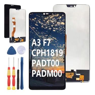Imagem de Yuxyiony Nova tela de substituição para Oppo A3 F7 CPH1819 PADT00 PADM00 tela de reparo de tela LCD e acessórios de ferramenta de substituição