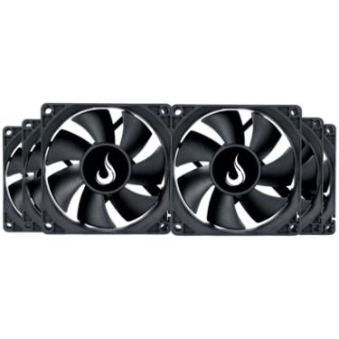 Imagem de Kit 6 Cooler Fan Rise Mode Black 80mm 12v Preto - Rm-bk-02-fb