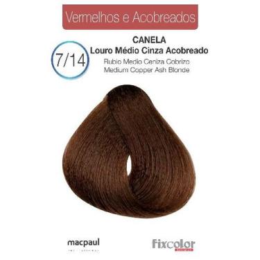 Imagem de Coloração Fix Color Macpaul Professional, Louro Médio Cinza (Canela)