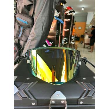 Imagem de Viseira Capacete Gp Fechado Pilot Original Cores - Bieffe, DOURADA