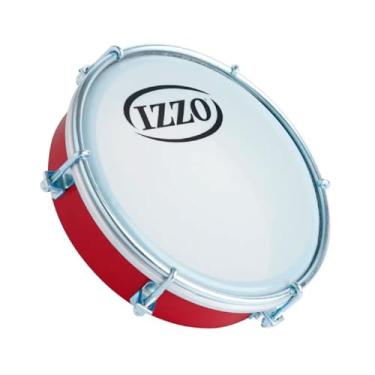 Imagem de Tamborim Izzo de 6 Polegadas C/Pele Leitosa Vermelho - AC3131