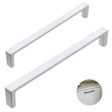 Imagem de Puxador Alça Cromado Oeiras Torralba Furação 256mm 2 Unidades