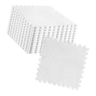 Imagem de Generic Telhas de Tapetes Interligadas, Telhas de Chão Macias de 10pcs Resistentes à área de Escalada (Branco)