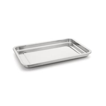 Imagem de Bandeja Retangular Média 37cm Travessa em Aço Inox Forma Top