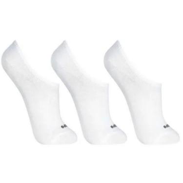 Imagem de Meia Lupo Au Walk Kit3 06270 Invisivel, Branco, 27/32