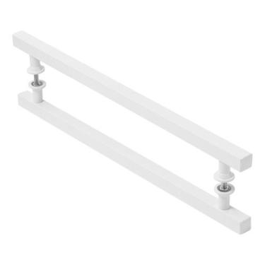 Imagem de Puxador Branco Para Porta De Vidro Madeira Pivotante 90cm - HomeFull