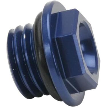 Imagem de Plugue de enchimento de óleo Works Connection (azul) para 04-18 Kawasaki KX250F