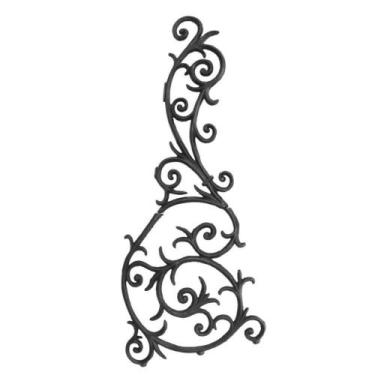 Imagem de Grade Ferro Fundido Arabesco Grande Sacada Varanda 130X54Cm - UNICLÁUD