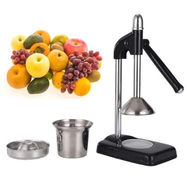 Imagem de HYZHANHONG Espremedor manual de ferro fundido comercial para serviços pesados, espremedor manual de laranja, design compacto minimalista de aço inoxidável de grau alimentício 304