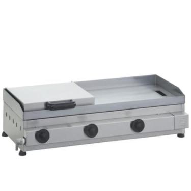 Imagem de Chapa Gás Profissional Edanca Inox Com Prensa 80x40 - Ipe Cozinhas