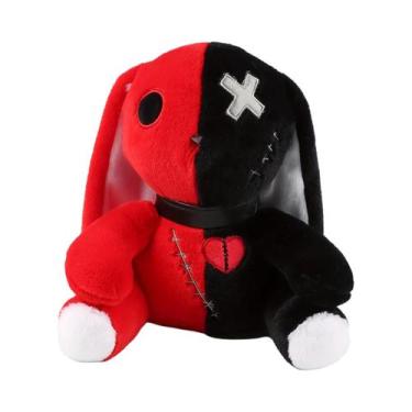 Imagem de Coelho De Pelúcia Reborn Colorido De Halloween De 25CM Modelo Macio Pa