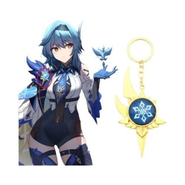 Imagem de Chaveiro Grande De Metal Luminoso Dupla Face Venti De Genshin Impact, 