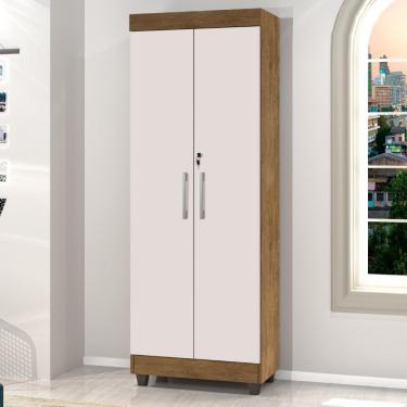 Imagem de Armário Multiuso Lavanderia com Chave 2 Portas 1,80m Texas Jequitibá-Off White J&A