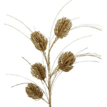 Imagem de Galho Decorativo Silicone Champanhe 60cm 60 Cm - Carmella Presentes