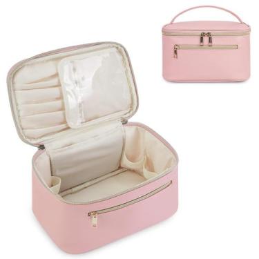 Imagem de Bolsa de maquiagem Wandering Nature Travel Organizer Vegan Leather