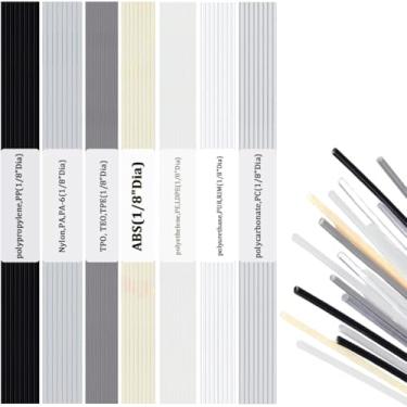 Imagem de AHANDMAKER 78 peças de hastes de solda de plástico PP PE PVC ABS PPR de tiras de reparo de soldagem kit de hastes de plástico comuns para para-choques de carro reparo diário e outros produtos