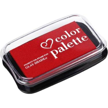 Imagem de Almofadas de tinta de dedo grandes para crianças laváveis para carimbos de tinta, faça você mesmo para carimbos de borracha, papel, scrapbooking, tecido de madeira, melhor presente para crianças (7,6