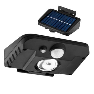 Imagem de Rrlihjgu Luzes Solares Externas Para Jardim | Lâmpada De Segurança Solar Com Rotação De 120 Graus E Impermeável | Lanterna Resistente À Intempérie Para Entrada Pátio Cerca Quintal | Paisagismo Jardim