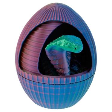Imagem de Ovos de cobra impressos em 3D, animais impressos em 3D, articulações flexíveis de cobra 3D, brinquedos de mesa executiva, decoração de escritório em casa, brinquedos de mesa executiva para autismo