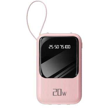 Imagem de Carregador Portatil 10.000mAh Kodi Power Bank 4 Saidas Rosa