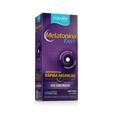 Imagem de Melatonina Fast 210mcg Menta Equaliv 120comp