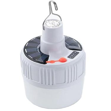 Imagem de Lâmpada De Emergência Portatil Solar C/ Bateria Para Acampamento Pesca