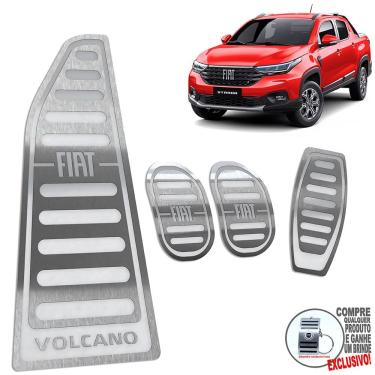 Imagem de Pedaleira Manual E Descanso Fiat Strada Volcano Prata