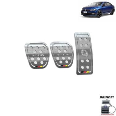 Imagem de Pedaleira Manual Gravação Em Prata Virtus Wolfsburg Ed