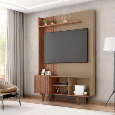 Imagem de Estante Home para Tv 55 Polegadas Corumbaú Cinza/Freijó