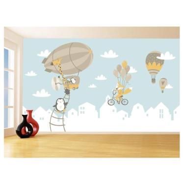 Imagem de Papel De Parede 3D Infantil Bebê Balão Balões 3,5M Azs325