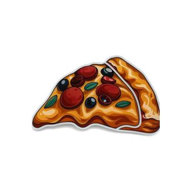 Imagem de Luminária Painel Neon Led Pizza Pizzaria Restaurante Rodízio Amarelo E