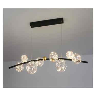 Imagem de moderno - lustre minimalista sala de estar quarto lustre sala de jantar bola de vidro ilha de cozinha lustre LED, decoração moderna