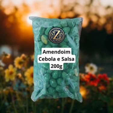 Imagem de Amendoim Sabor Cebola e Salsa 200g  Crocância e Sabor Irresistível  Za