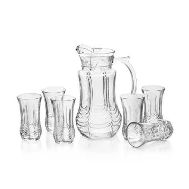 Imagem de Conjunto Jarra de Vidro 1,8L e 6 Copos 250ml EmCasaTem