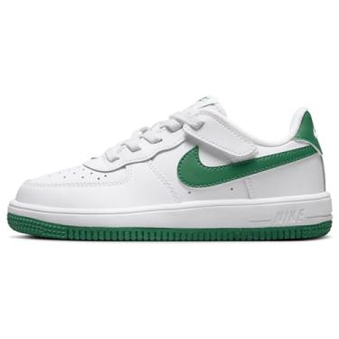 Imagem de Nike Tênis infantil Force 1 Low EasyOn (FN0237-103, branco/branco/malaquita), Branco/Branco/Malaquita, 22