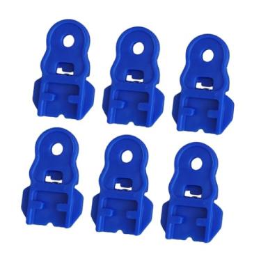 Imagem de Fenteer Abridor de latas manual com 6 peças, capa completa, abridor de latas fácil, tampa protetora para camping, Azul