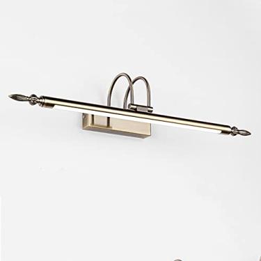 Imagem de Luminária de LED para penteadeira, 26 pol., luminária linear para banheiro, luz frontal ajustável para espelho de banheiro, arandela de parede para penteadeira, lâmpadas de maquiagem, luzes