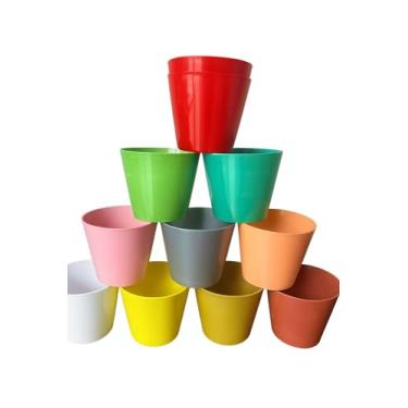 Imagem de Kit 4 Vasos Cachepô Organizador Acrílico (Aleatório)